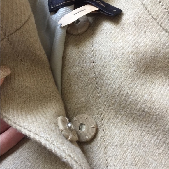 BCBG Max Azria tan woven wool coat size xs - Picture 3 of 3